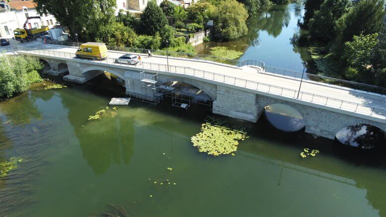 Rejointoiement des maçonneries du pont Joubert - Poitiers (Vienne 86)